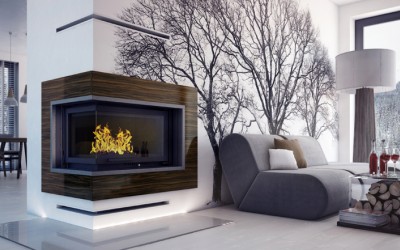 Kamin, odlična kombinacija s toplotno črpalko