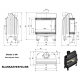 Kratki BLANKA 670/570 LBS 12 kW ravno + levo steklo (thermotte) Toplozračni