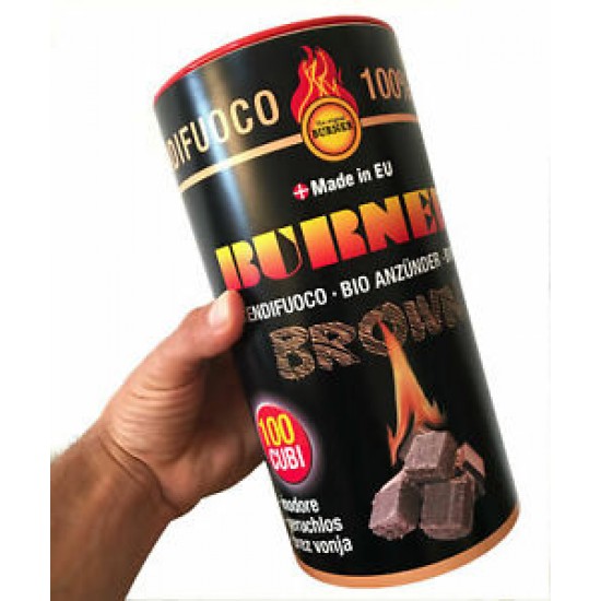 Burner vžigalna kocka brez vonja za kamine, peči in žara 100 kock Dodatki razni za kamine