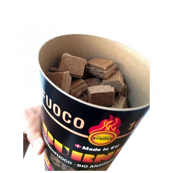 Burner vžigalna kocka brez vonja za kamine, peči in žara 100 kock Dodatki razni za kamine