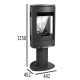 Jotul F373 Prostostoječi