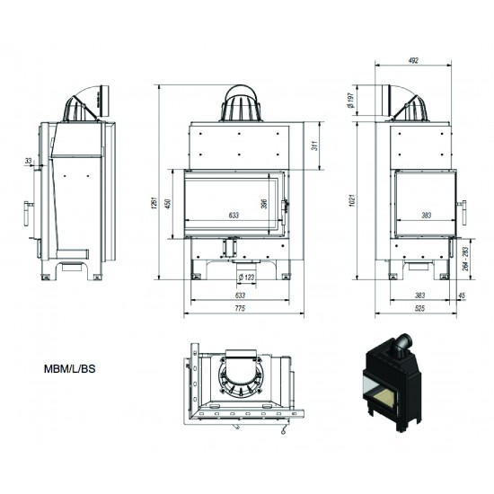Kratki MBM/L/BS 10 kW Toplozračni