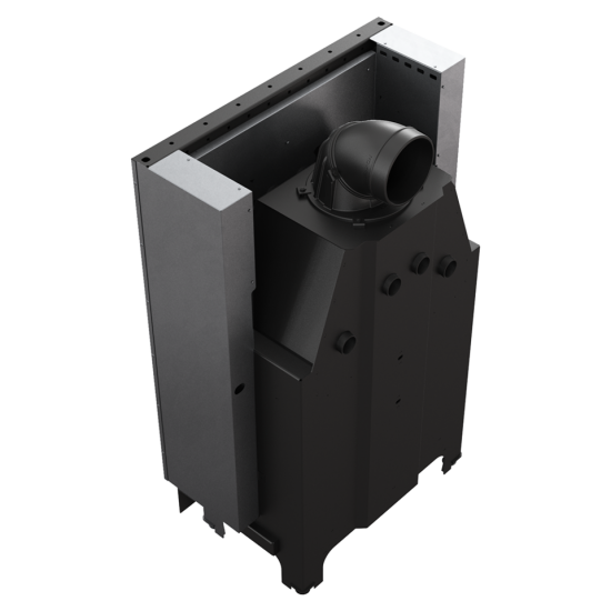 Kratki MBA/G 17 kW, ravno dvižno steklo Toplozračni