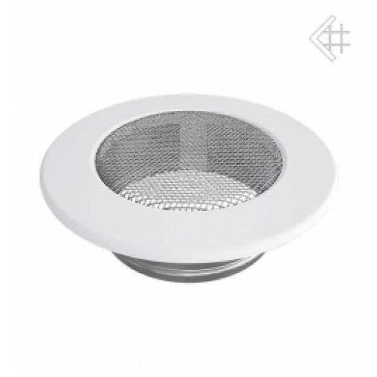 Zračnik za kamin okrogli beli fi100 Zračniki za kamine