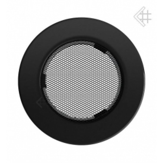 Zračnik za kamin okrogli črni fi100 Zračniki za kamine