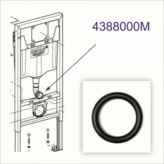 Grohe tesnilo O ring  59 x 44 x 7 za Rapid SL podometni wc element art. 4388000M Grohe tesnilo O ring  59 x 44 x 7 za Rapid SL podometni wc element art. 4388000M