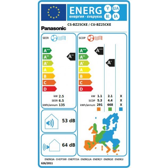 Panasonic klimatska naprava BZ25-CKE Inverter